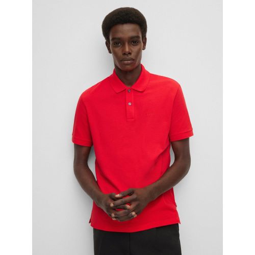 Boss Men's Red Pallas Polo Shirt Medium