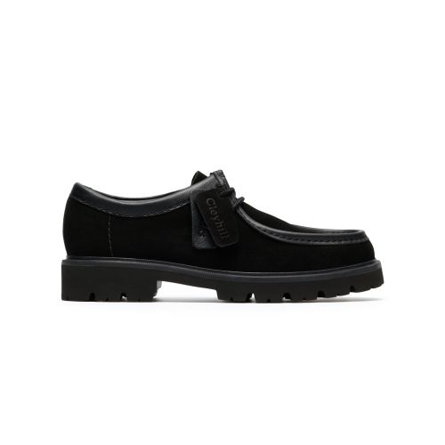 Clarks Mens Black Cleyhill Seam Shoe - Black