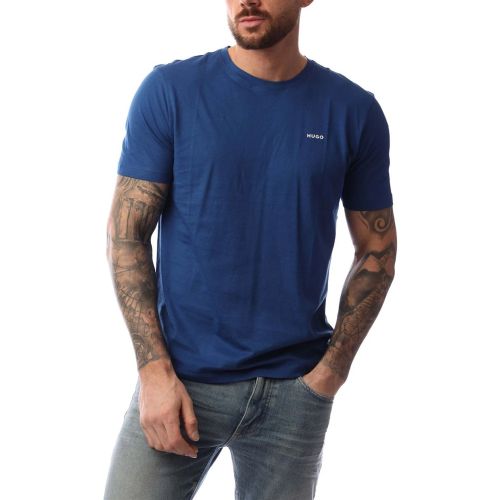Hugo Men's Blue Dero 99 T-Shirt Medium