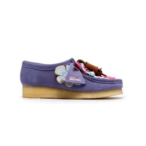 Clarks Originals Women's Purple Interest Wallabee Shoe