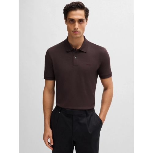 Boss Men's Red Open Pallas Polo Shirt