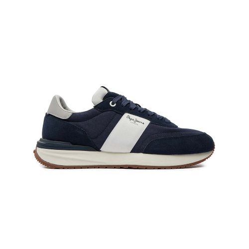 Pepe Jeans Men's Navy Buster Tape Trainer Size 40