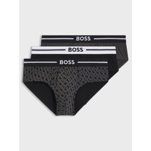 Boss Men's Multi Assorted 3-Pack Bold Design Brief