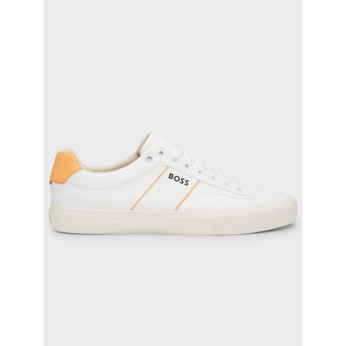 Boss Men's White Open Aiden Tennis Trainer