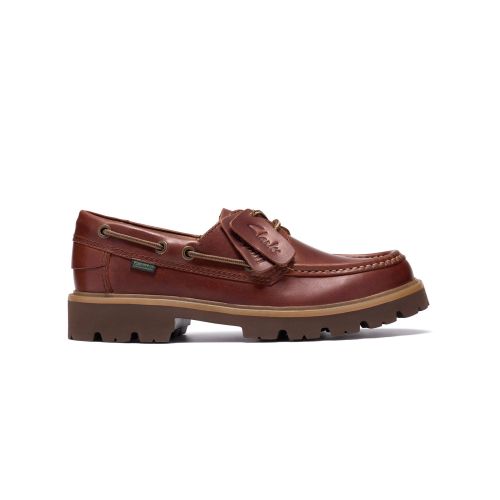 Clarks Men's Brown Cleyhill Boat Shoe