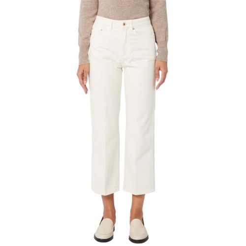 Michael Kors Women's Off-White Bone Crop Flare Jean