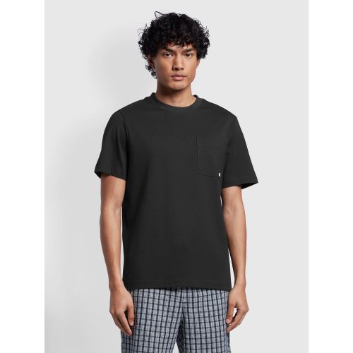 Farah Men's Black Washed Stacy Pocket T-Shirt