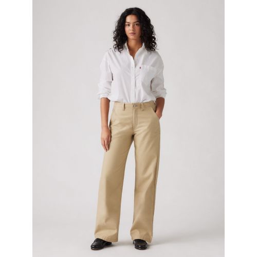 Levis Women's Beige Levi's Travertine 90S Straight Jean