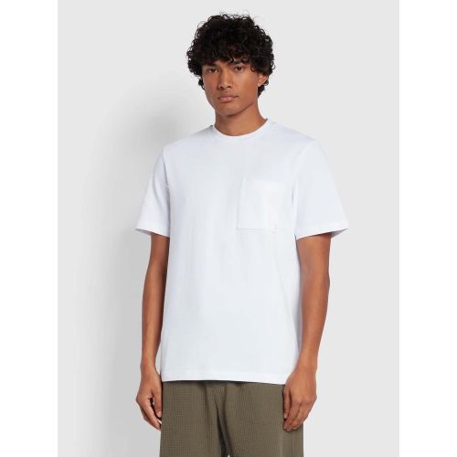 Farah Men's White Stacy Pocket T-Shirt