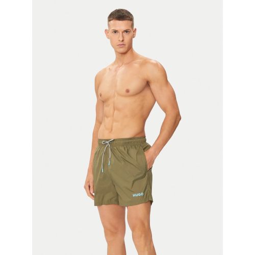 Hugo Men's Green Open Haiti Swim Short