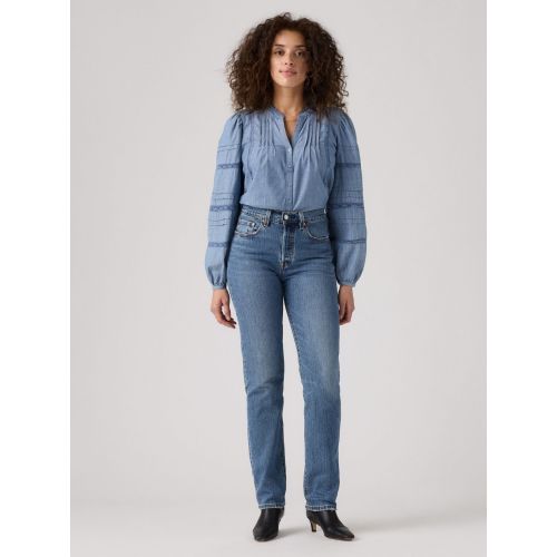 Levis Women's Blue Levi's Salsa In Sequence 501 Jean