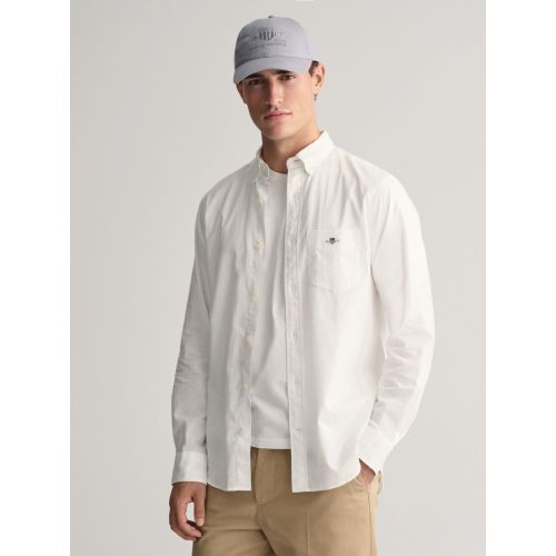Gant Men's White Cotton Linen Shirt