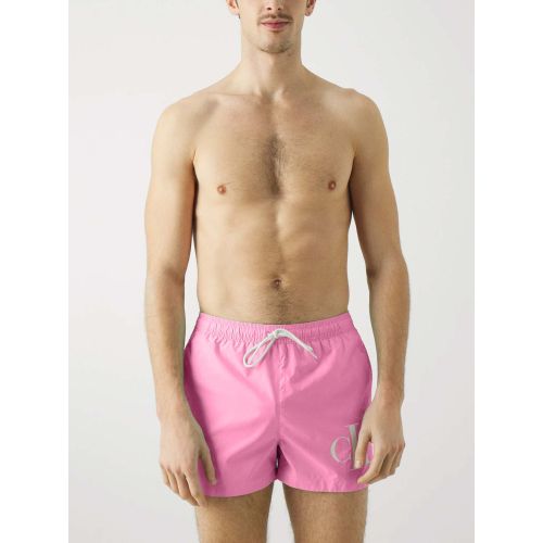 Calvin Klein Men's Pink Sachet Ckj Monogram Swim Short