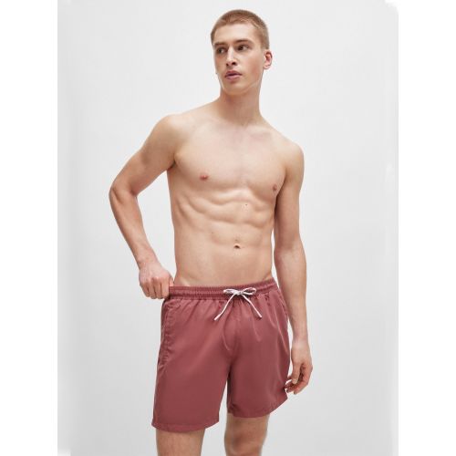 Boss Men's Red Open Dolphin Swim Short
