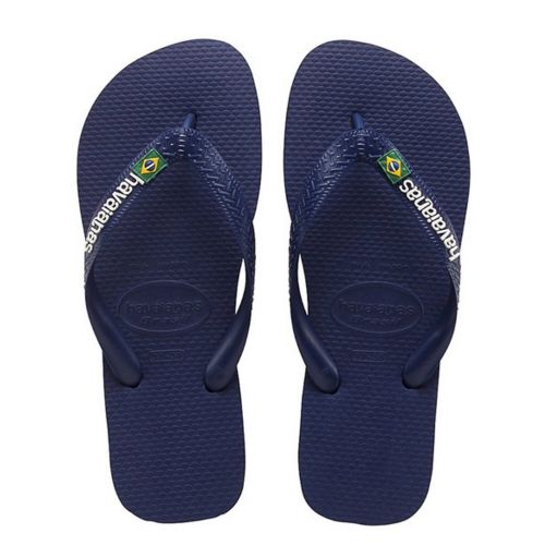 Havaianas Unisex Kids Navy Kids Blue Logo Flip Flop
