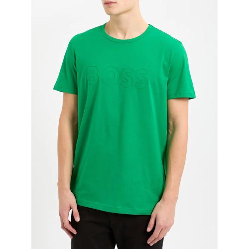 Boss Men's Green Open Teebo T-Shirt