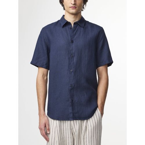 Nn07 Men's Navy Blue Enzo Classic Collar Shirt