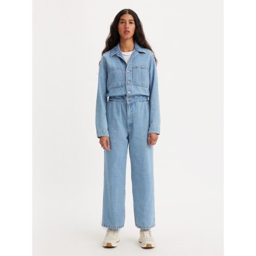 Levis Women's Blue Levi's More Money More Problems Iconic Jumpsuit