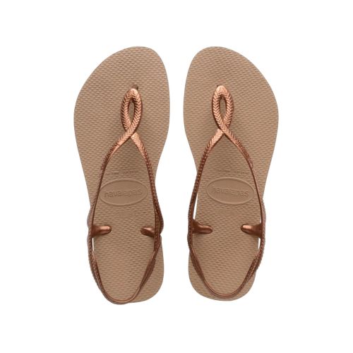 Havaianas Women's Pink Rose Gold Luna Flip Flop