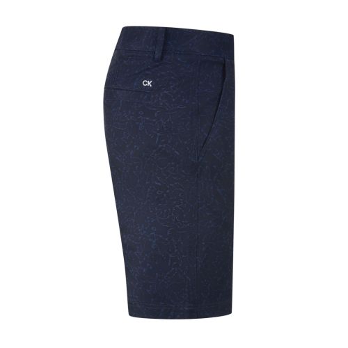 Calvin Klein Men's Navy Printed Stretch Lightweight Short
