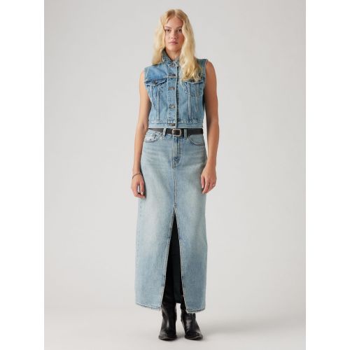 Levis Women's Blue Levi's Please Hold Ankle Column Skirt