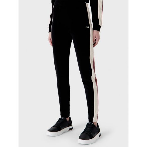 Ea7 Women's Black Logo Jogger Small