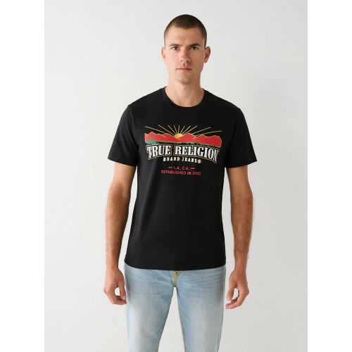 True Religion Men's Black Jet True Logo T-Shirt