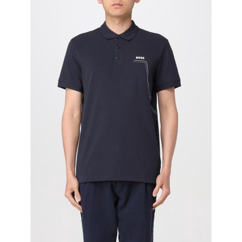 Boss Men's Blue Dark Paddy Polo Shirt Size 3