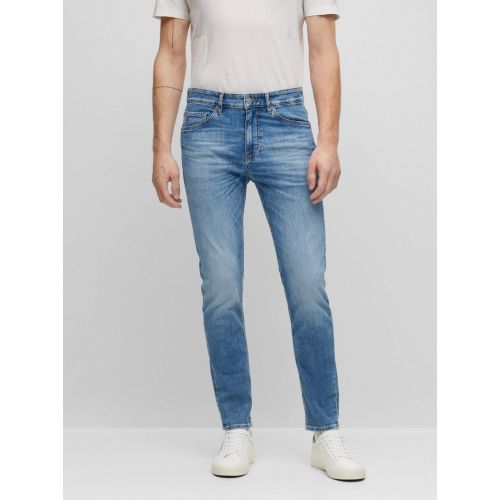 Boss Men's Blue Turquoise Aqua Taber Slim Jean
