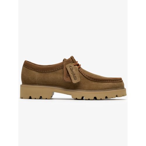 Clarks Mens Dark Sand Cleyhill Seam Shoe - Brown
