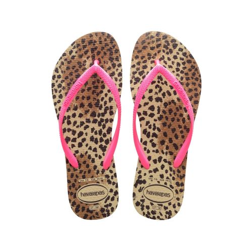 Havaianas Women's Beige Sand Animals Slim Flip Flop