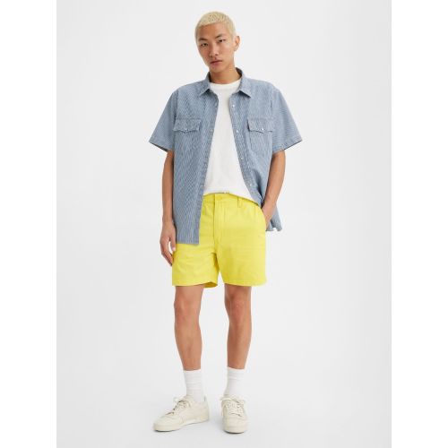 Levis Men's Yellow Levi's Green Sheen Authentic Short