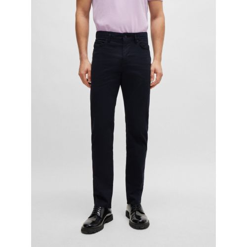 Boss Men's Blue Dark Delaware Slim Fit Jean