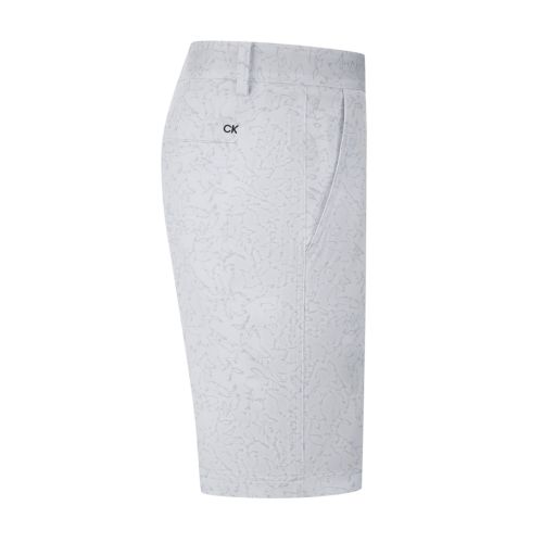 Calvin Klein Men's White Printed Stretch Lightweight Short