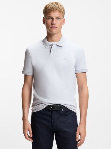 BOSS Light Pastel Blue Passenger Short Sleeve Polo Shirt with code