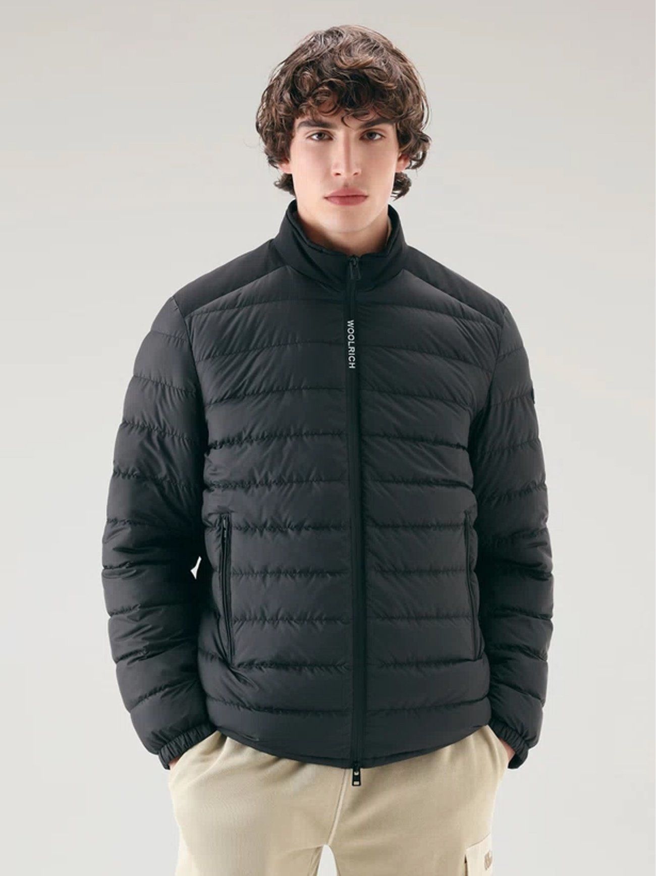 Woolrich Mens Black Bering Tech Jacket | Designerwear | Klarna 