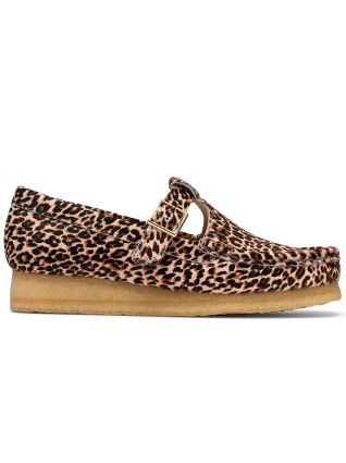 Clarks Originals Womens Leopard Print Combo Wallacraft Bee Shoe