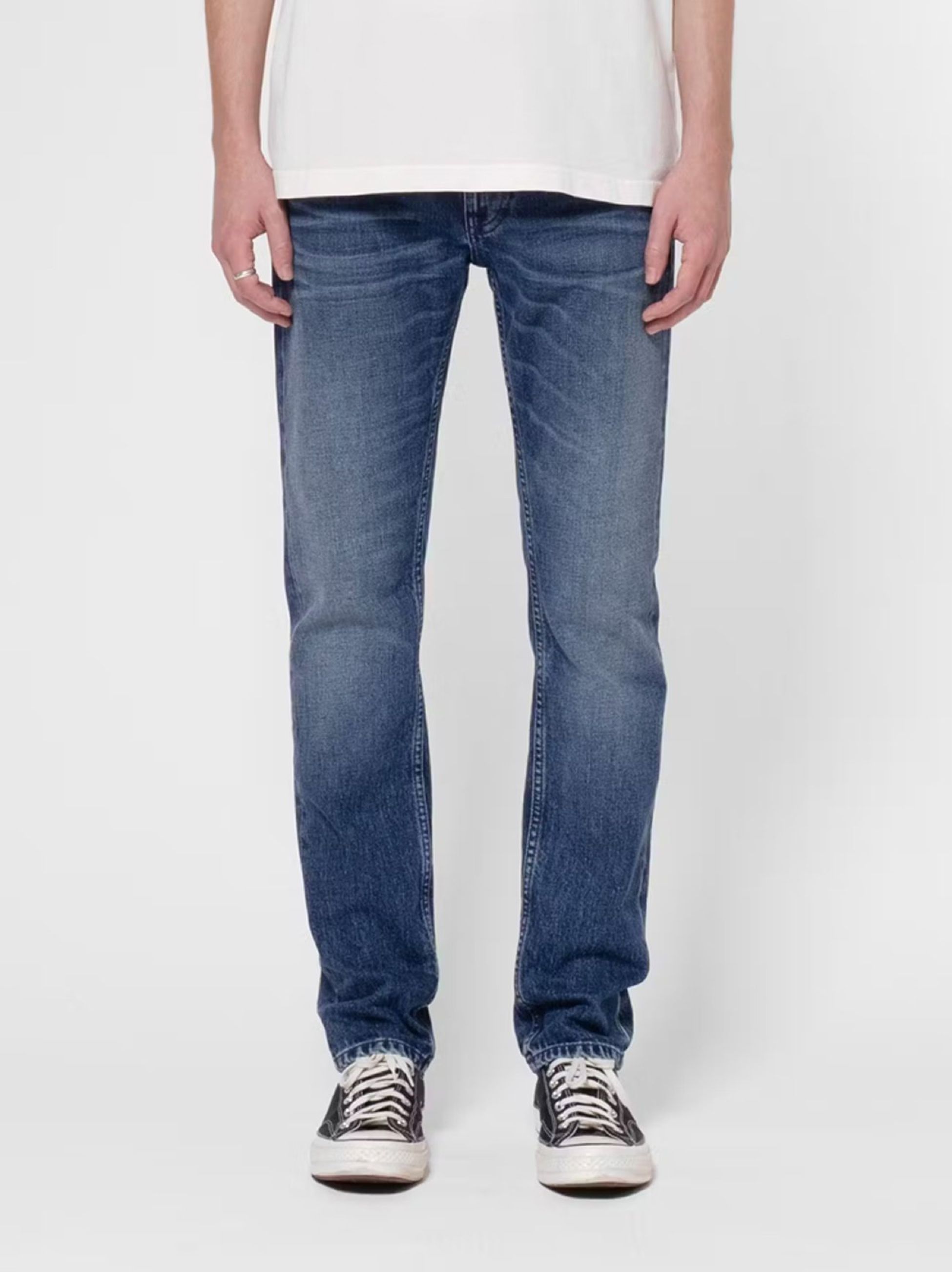 Nudie Jeans Mens Indigo Ink Lean Dean Jean | Designerwear