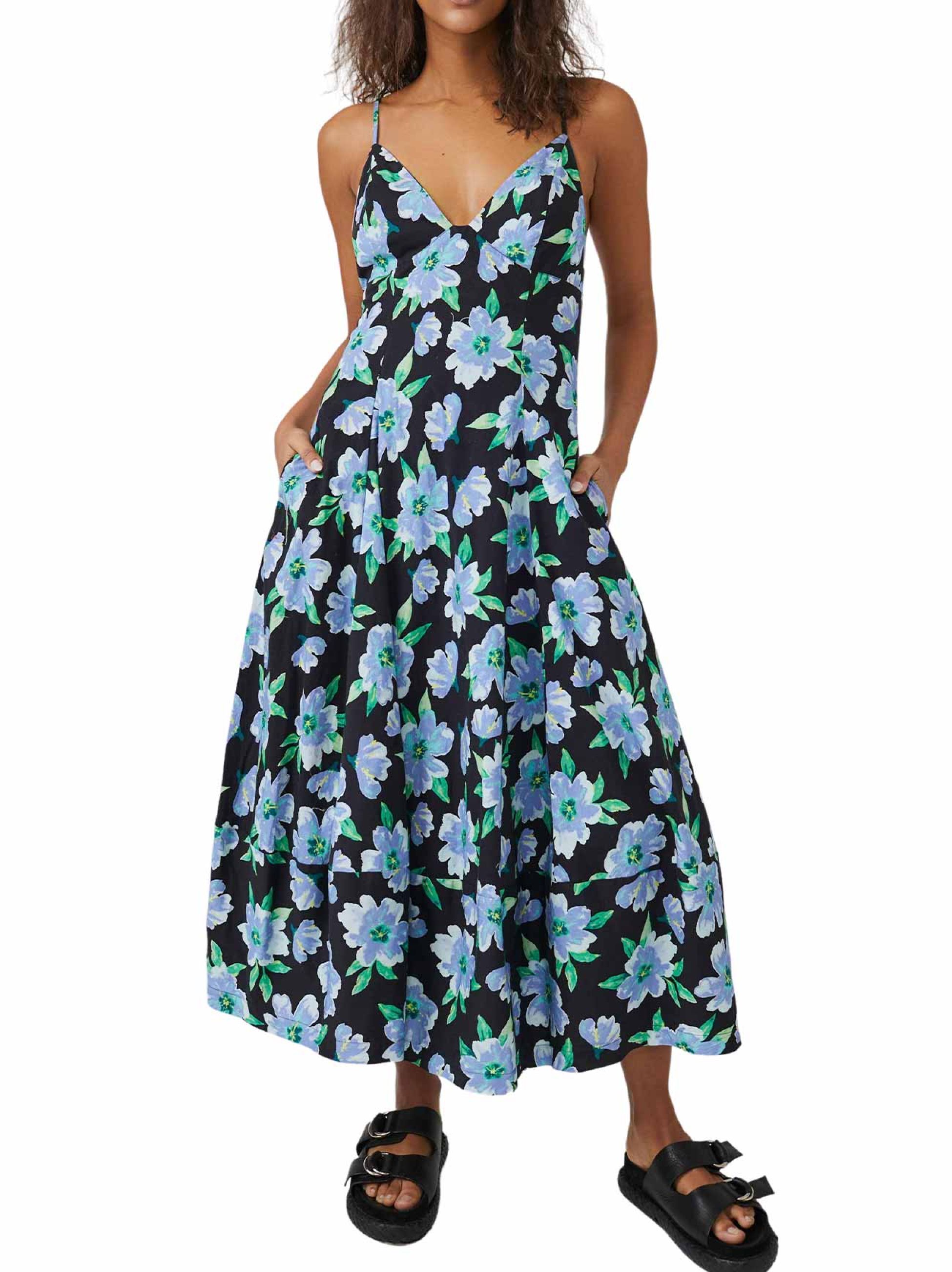 free people finer things printed midi dress Free People Finer Things Printed Midi Dress Size S