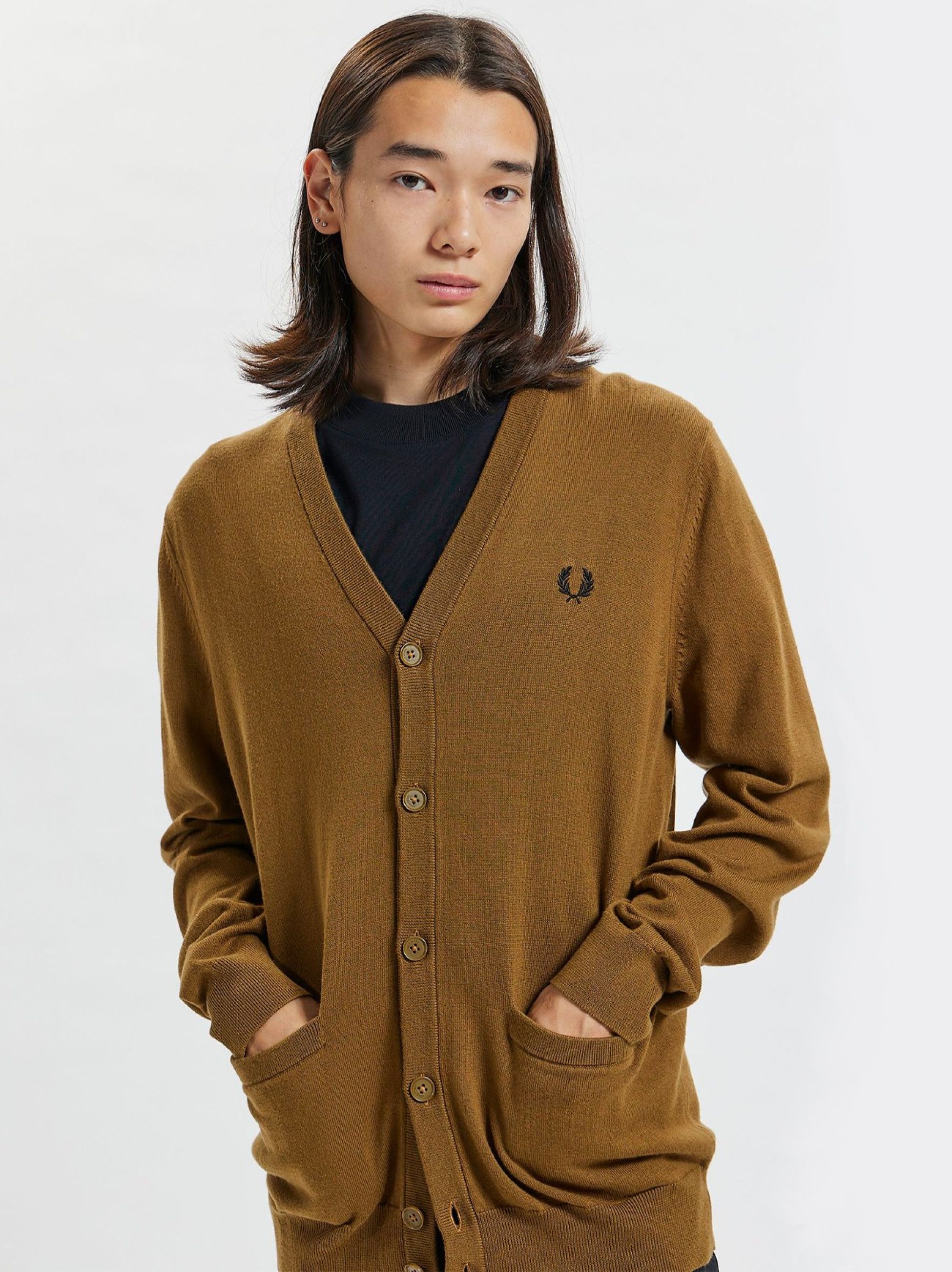 Fred Perry Shaded Stone Classic Cardigan | Designerwear | Signup