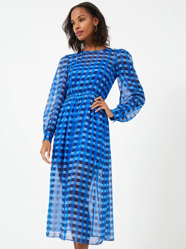 Marine Edeline Hallie Crinkle Midi Dress