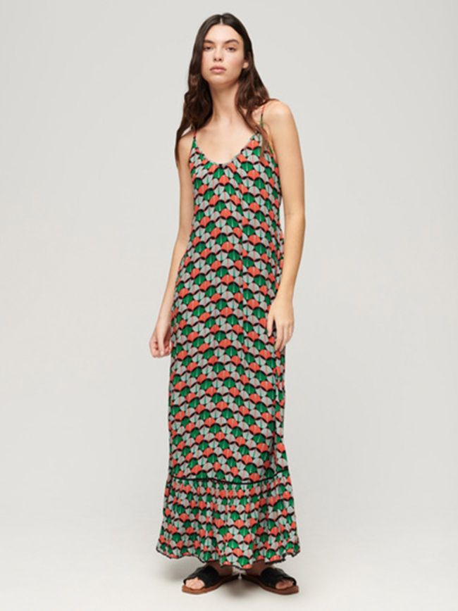 Geo Maxi Beach Cami Dress