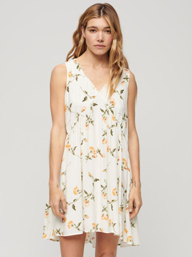 Peach Volume Sleeveless Dress