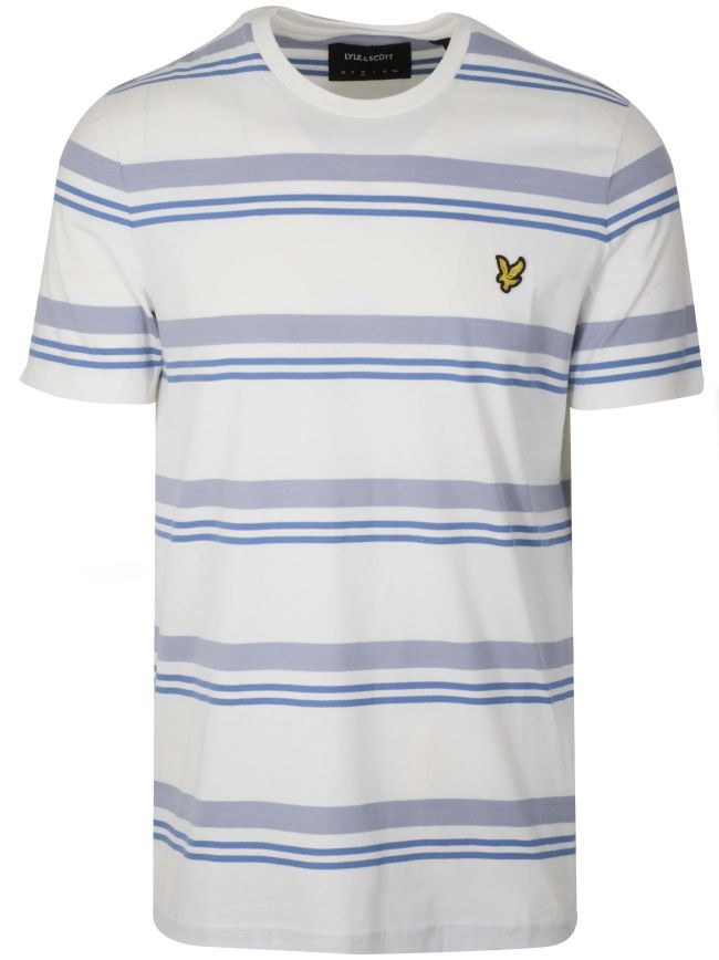 Cream Striped T Shirt