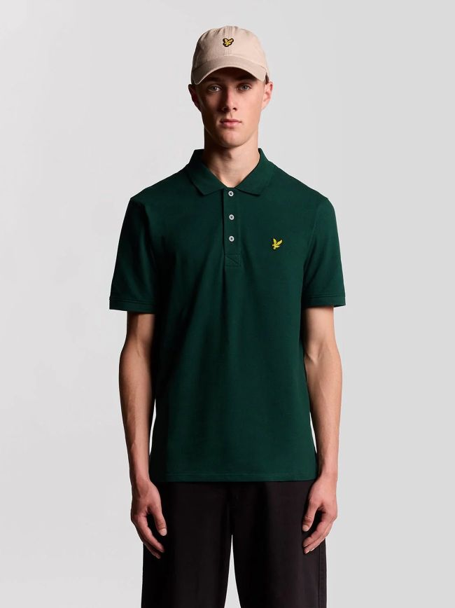 Dark Green Plain Polo Shirt