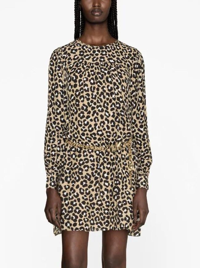 Khaki Cheetah Mini Dress