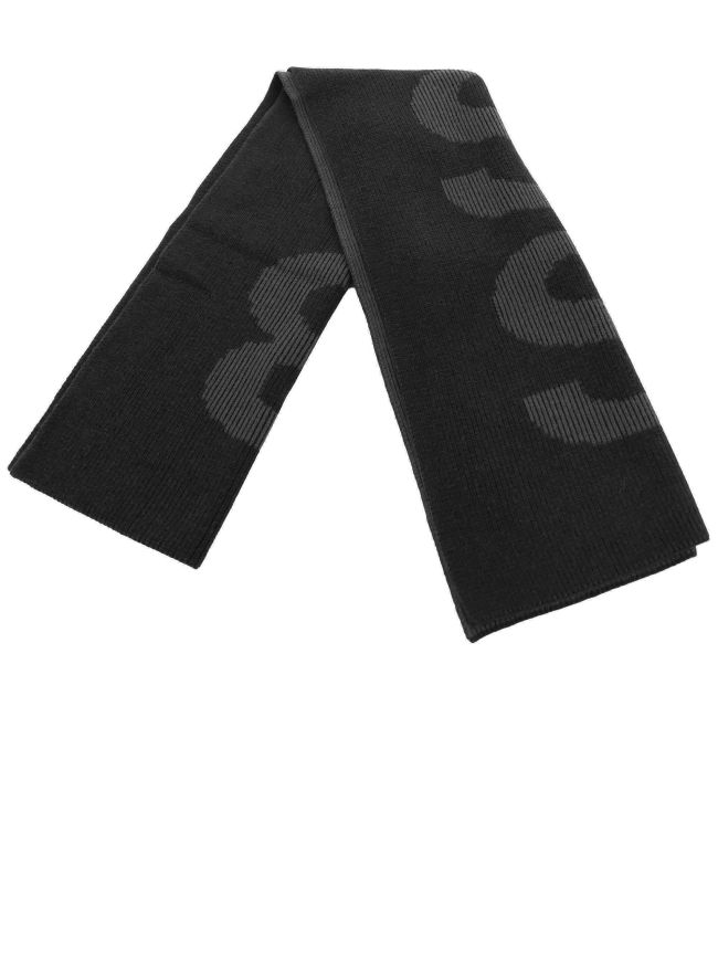 Cotton Blend Logo Structure Scarf