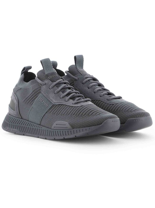 Medium Titanium Runn Sock Trainers