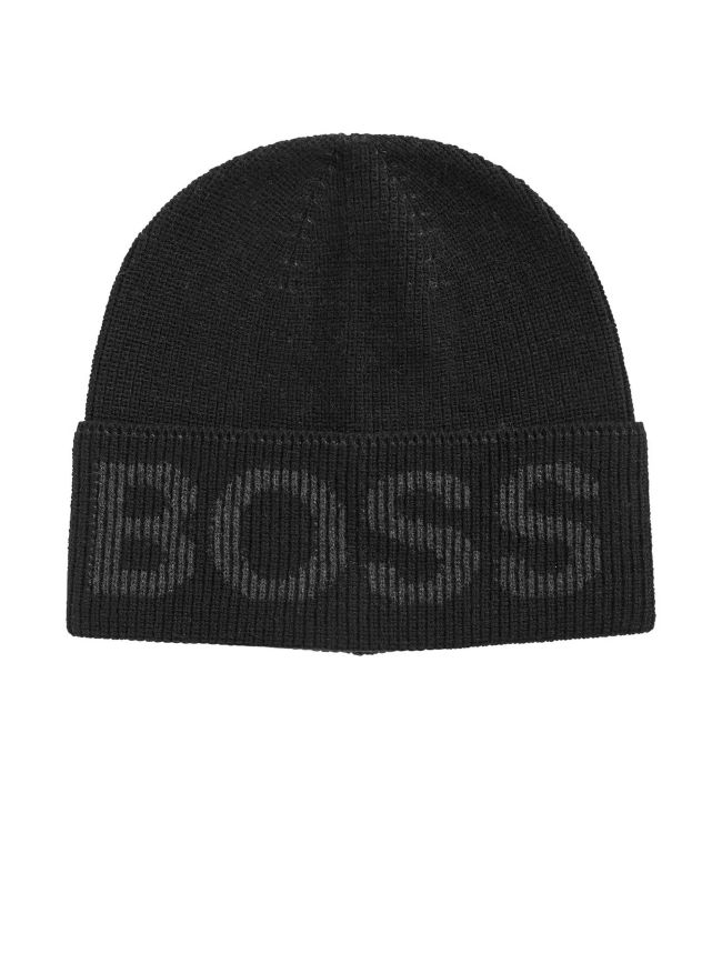 Cotton Blend Logo Structure Beanie