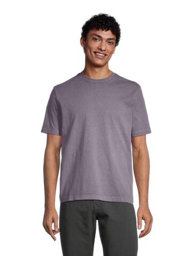 Paul Smith Mens Mauve Acid Wash T-Shirt